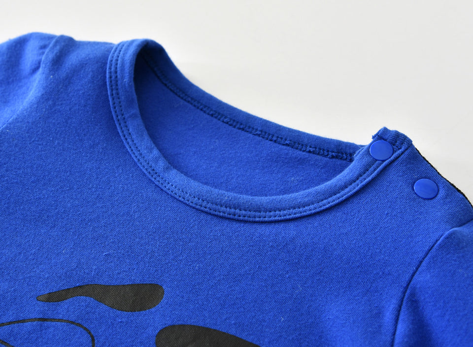 clothes newborn blue and red Long sleeve