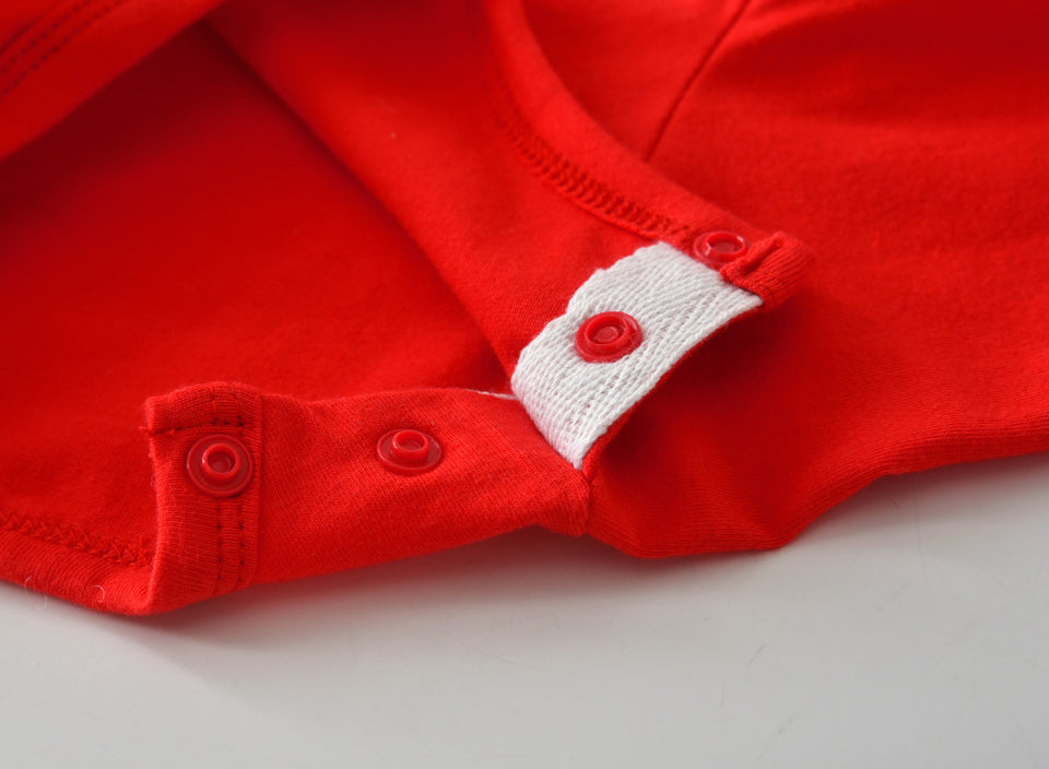 clothes newborn blue and red Long sleeve