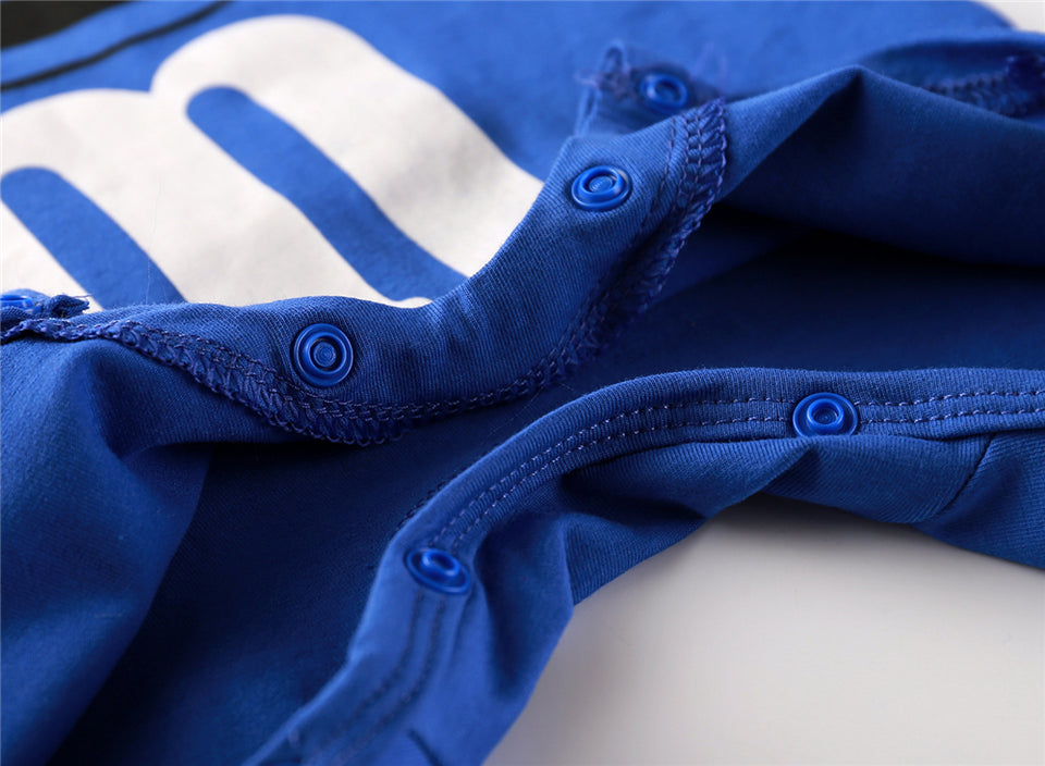 clothes newborn blue and red Long sleeve