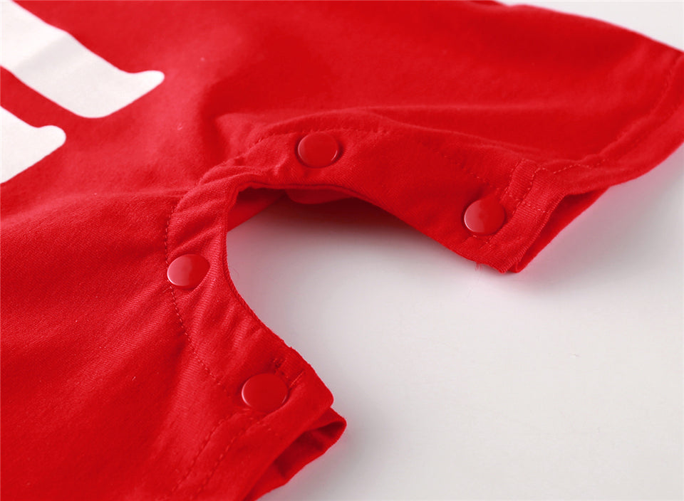 clothes newborn blue and red Long sleeve