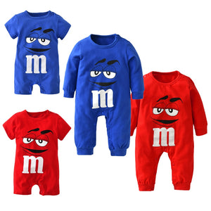 clothes newborn blue and red Long sleeve